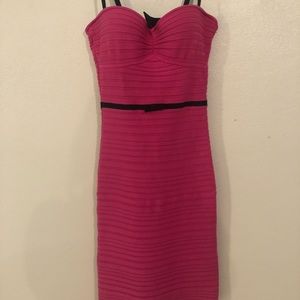 Marciano Pink fitted Mid length dress